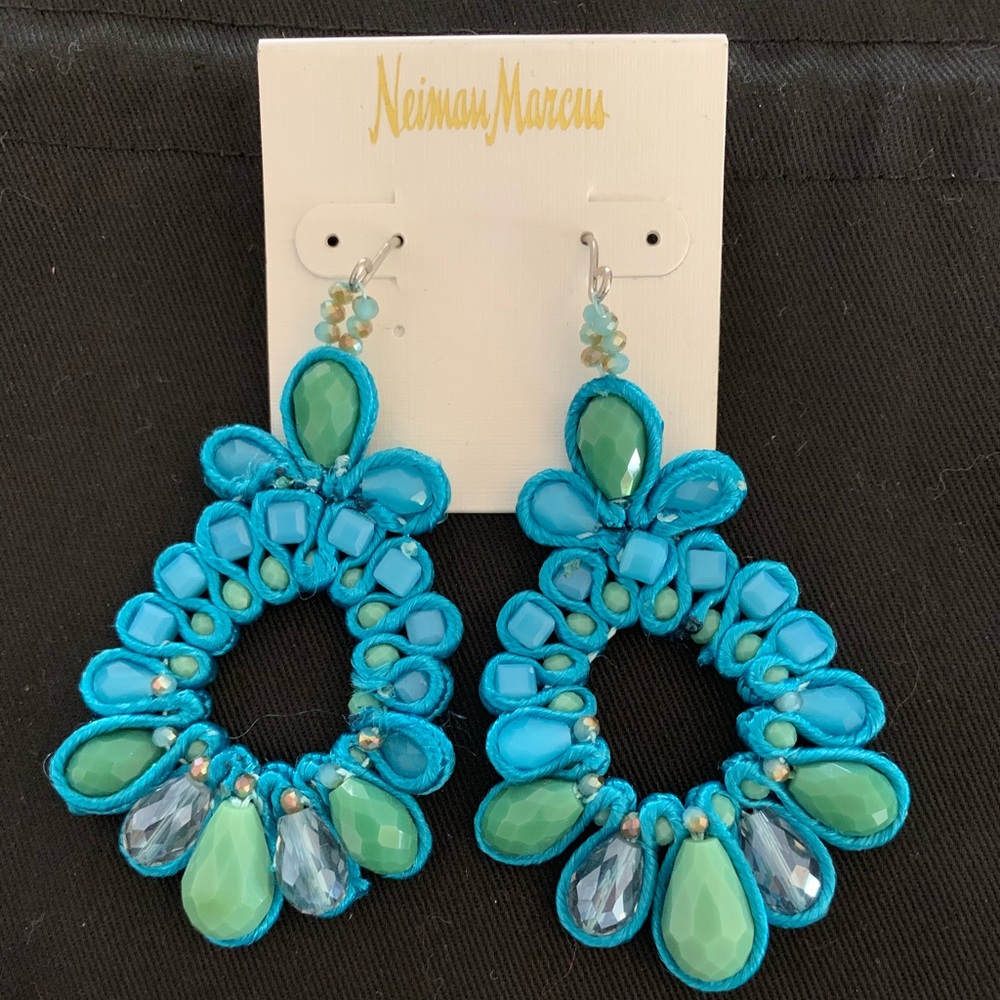 Neiman Marcus Turquoise Hanging Earrings